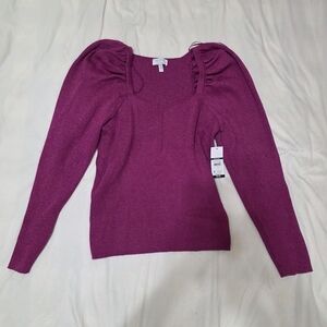 Purple Long Sleeve Sweater